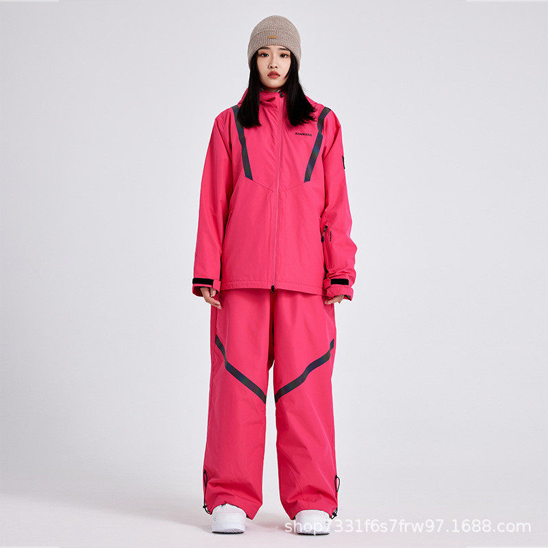 2023新款滑雪服女男套装单板双板冬季潮小众网红滑雪衣裤541+641