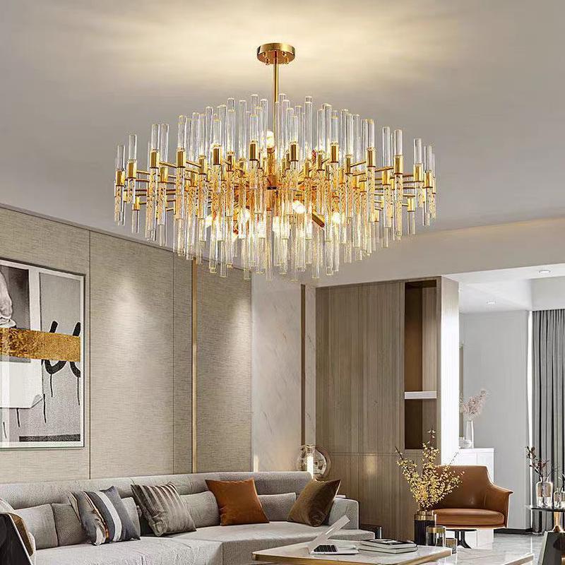 2023年北欧后现代简约轻奢创意吧台展厅餐厅半圆玻璃小吊灯