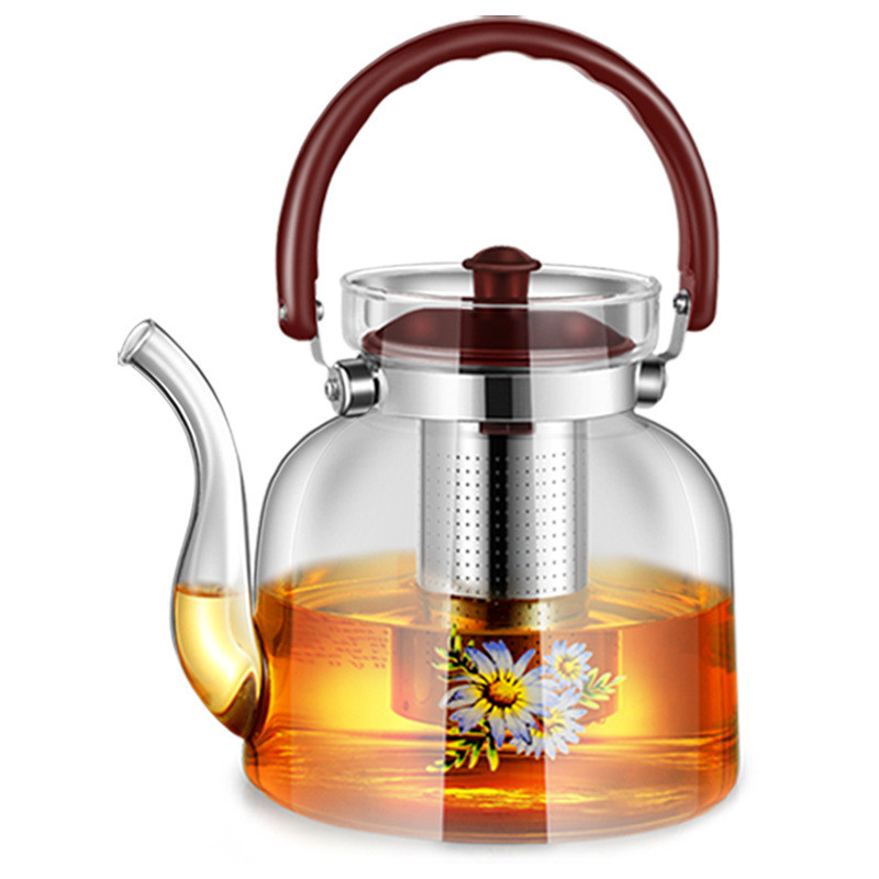 茶具国加厚耐热高硼硅玻璃茶壶红茶功夫直火壶加热过滤永冲茶器