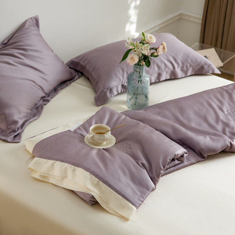 60支奥地利兰精天丝可蚕丝夏被四件套冰丝空调被夏凉被机洗薄被子