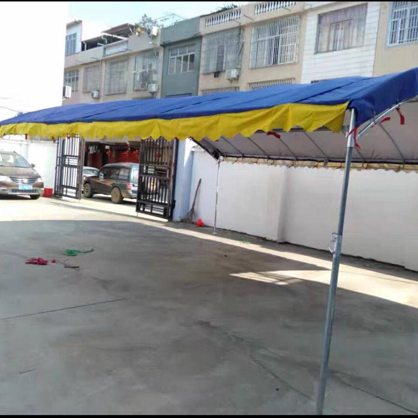 酒席帐篷喜棚户外婚庆雨蓬停车棚流动红白事摆酒遮阳棚折叠帐蓬阳