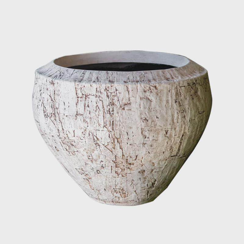 超级盆盆与时系列装置庭院鱼缸景观寂民宿日式侘复古风花盆