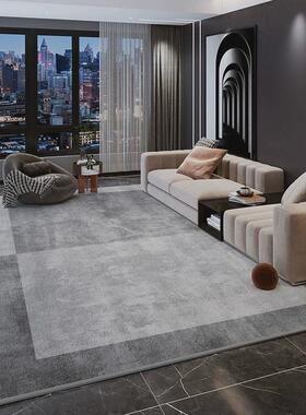 Qt地毯客厅灰色沙发茶几毯2023新款轻奢高级卧室防水防污地垫可现