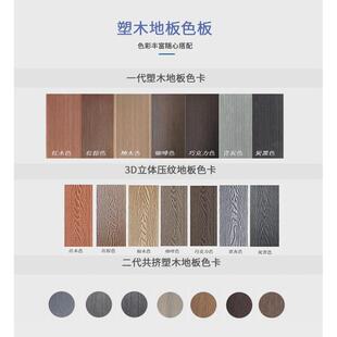 wpc塑木围栏户外庭院别墅围墙花园栅栏木围栏室外防腐防水pvc木板