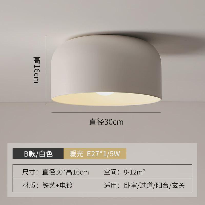 玄关入户过道吸顶灯2023年新款北欧简约现代衣帽间轻奢阳台走廊灯