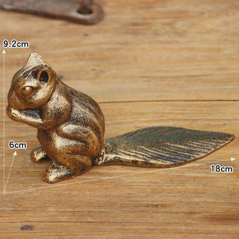 #阻门器铁艺门卡小狗顶门器挡免打孔防撞创意铸内开门防风门