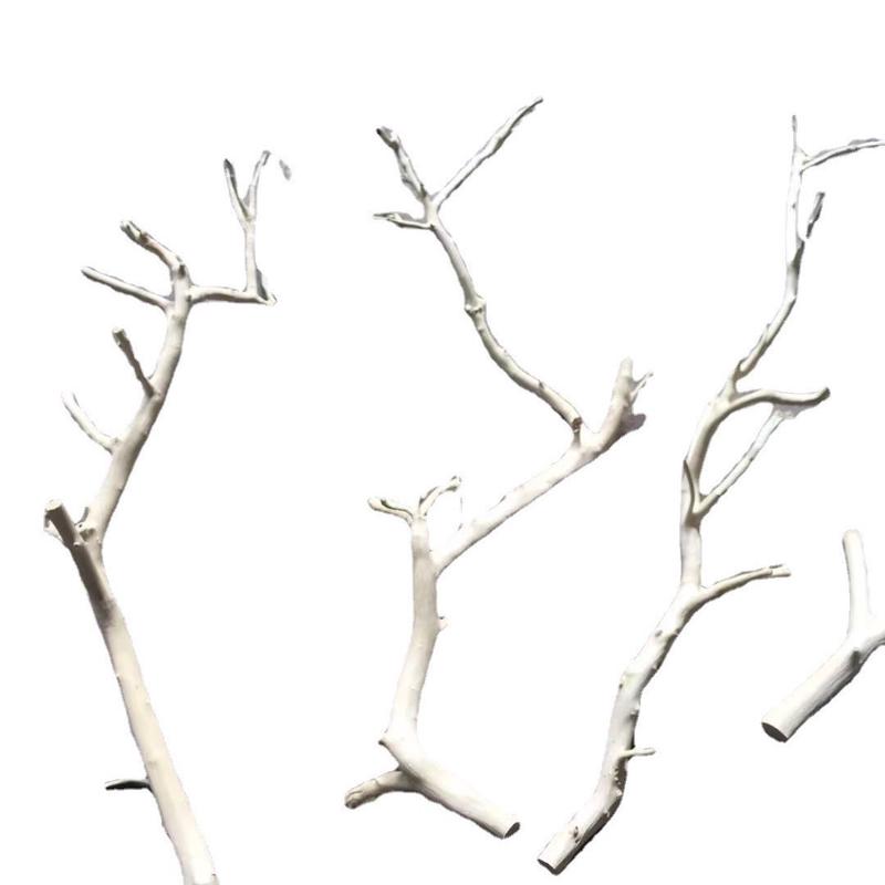 新中式风花瓶干树枝原木杈艺术枝白树枝枝干假树枯木树枝仿真树枝