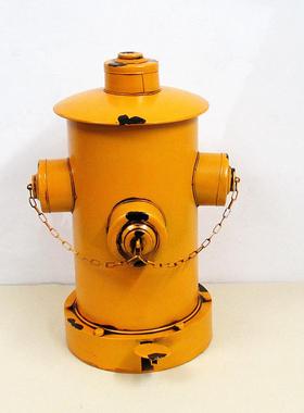 厂家直销复古做旧创意大号垃圾桶筒家用脚踏式工业风铁艺消防栓