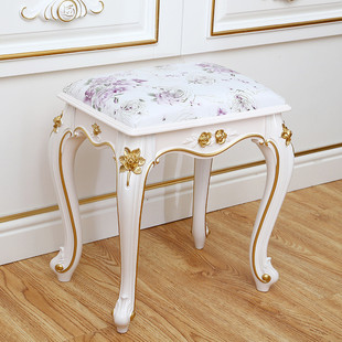 2o6x化妆凳美式梳妆台凳子欧式公主凳现代简约美甲椅卧室换鞋板凳