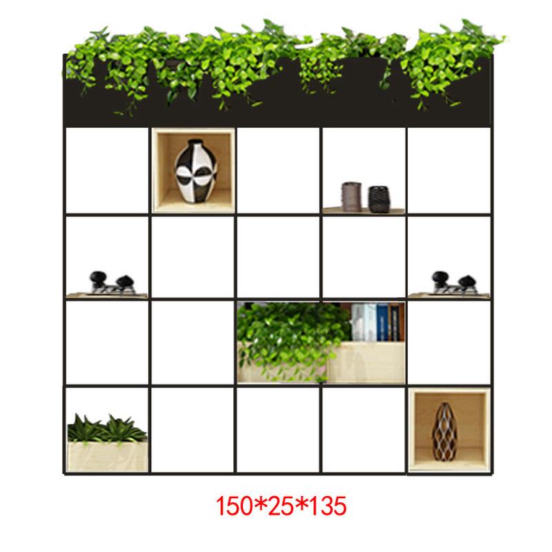 火锅店隔断栏装饰矮屏风花盆架工业风铁艺餐厅绿植围栏花架置物架