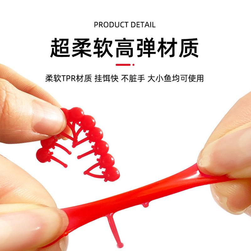 路亚逗尾巴动态软珠4/6/10mm浮力软球带钓台钓翘嘴鲫鲤青草鱼饵