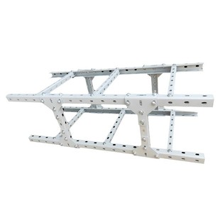 多孔U型钢走线桥架机房布线双层梯式走线架喷塑电线电缆桥架