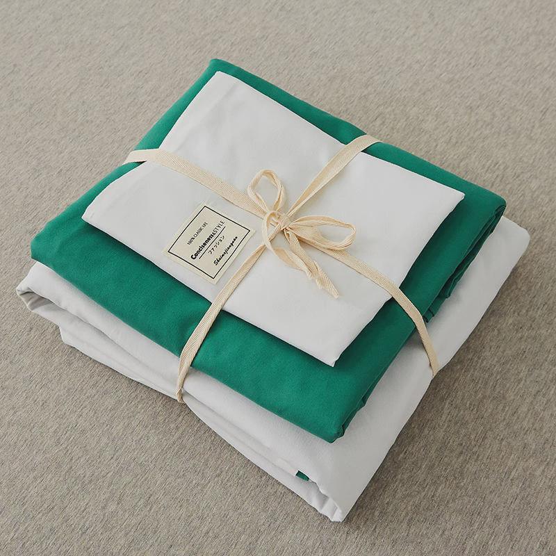 ki9sins床上用品风格白色床单四件套酒店宾馆纯白民宿宿舍被套三