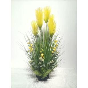 狗尾巴草仿真绿植盆景芦苇洋葱草8090cm室内家居装饰摆件植物盆栽