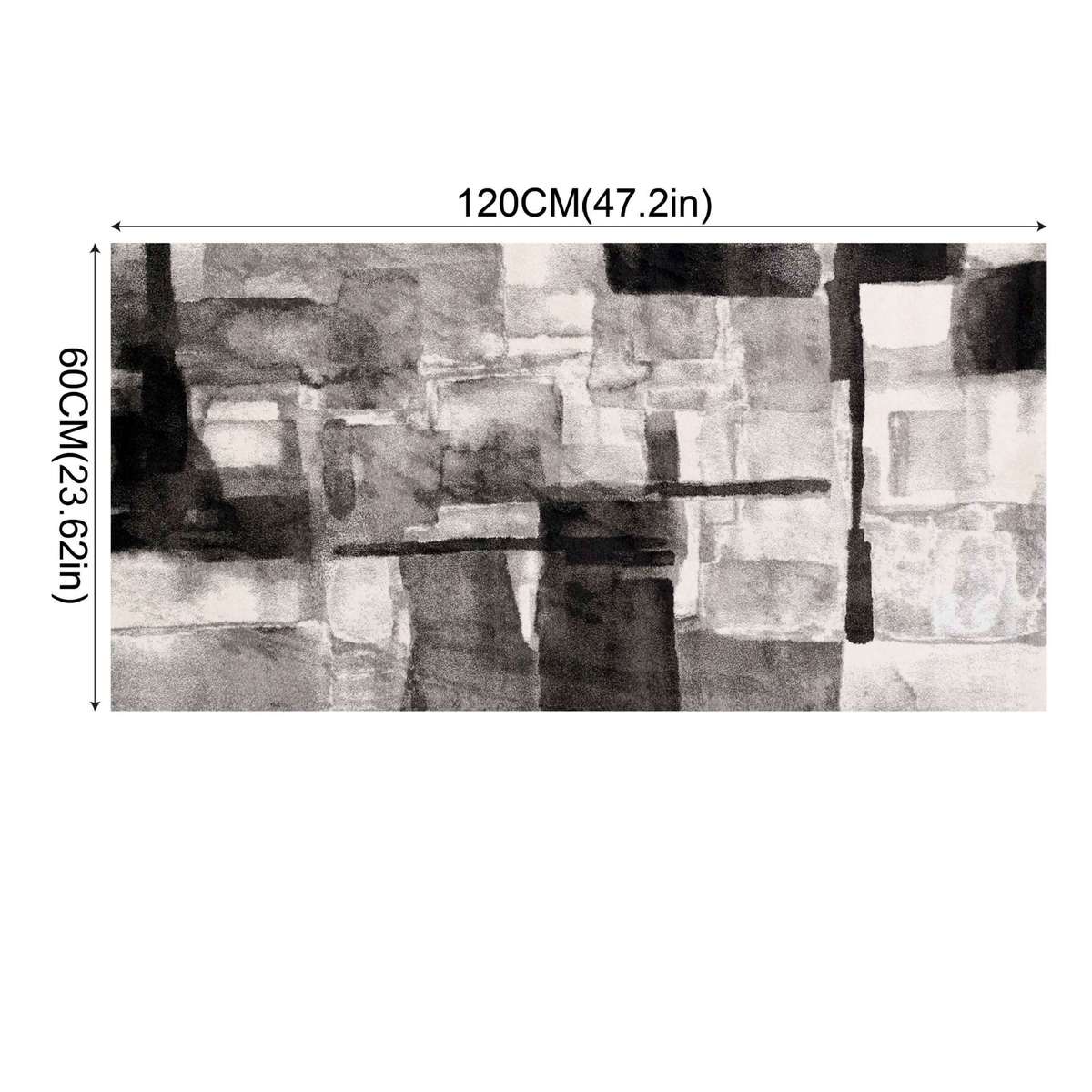 3d仿真简约厨房地板贴浴室客厅黑灰防水防滑无缝拼接地贴db012