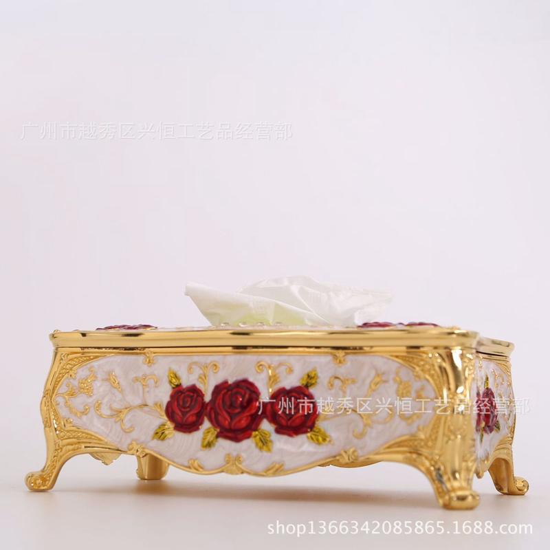 创意纸巾盒欧式高档抽纸盒客厅茶几家用餐桌抽纸盒酒店宾馆纸抽盒