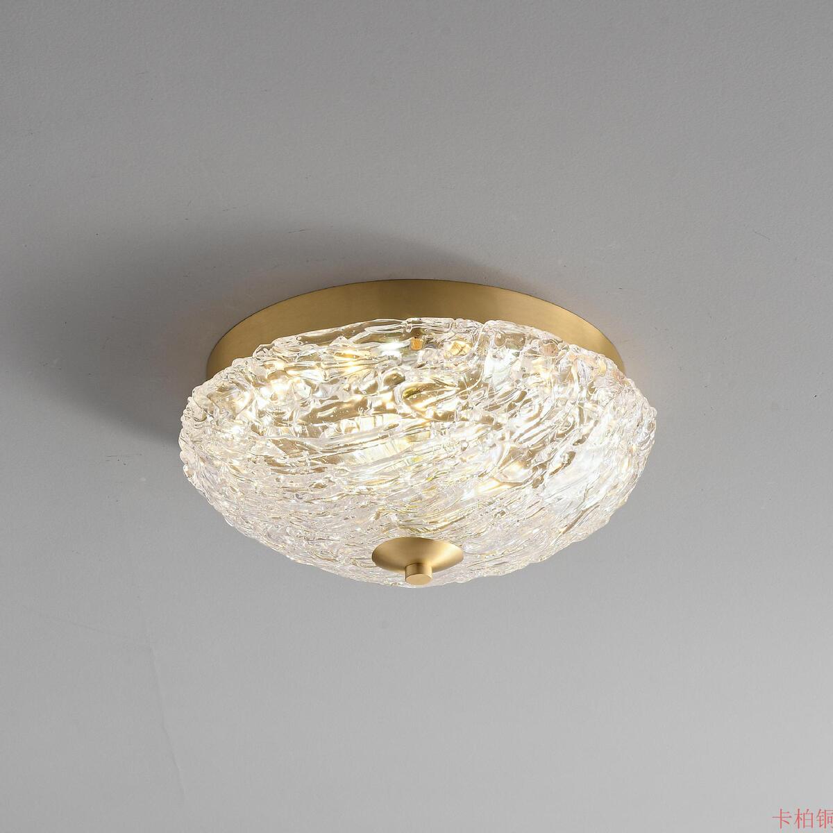 全铜卧室吸顶灯美式轻奢书房现代简约餐厅灯阳台灯北欧新款主卧灯