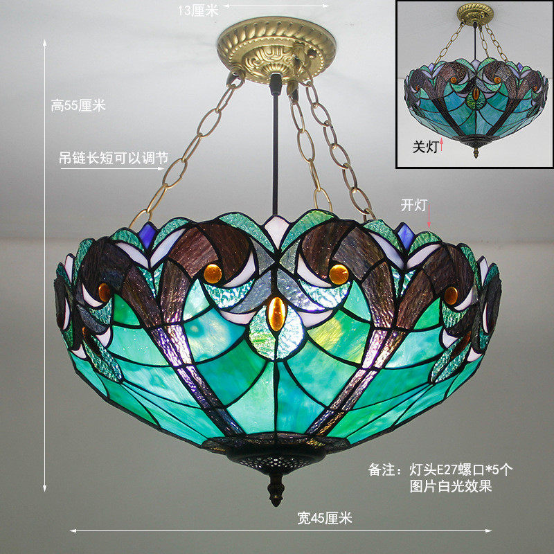 包邮欧式创意吊灯复古过道美式客厅餐厅走廊玄关入户阳台反吊灯