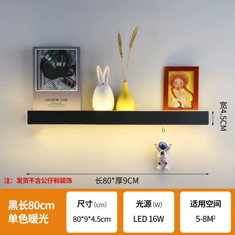 卧室极简长条壁灯自带开关床头置物架线条氛围灯客厅沙发背景墙灯,家装灯饰光源,壁灯,淘宝优惠券,粉丝福利购,淘宝优惠卷