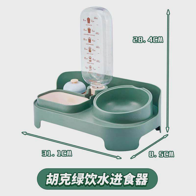 碗优汇宠物猫咪自动喂食器饮水机器干湿分离一体喂食器猫咪狗食爱