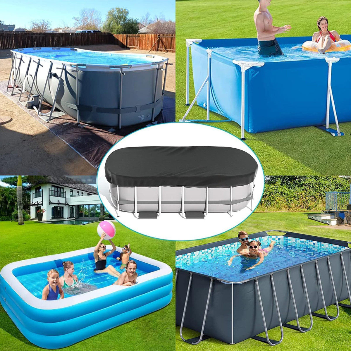 热销超大矩形家用户外泳池保护罩防尘盖布泳池防虫隔热保温保护膜,居家日用,防雨布,淘宝优惠券,粉丝福利购,淘宝优惠卷