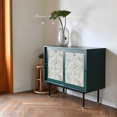 53n柜子贴纸法式复古房间翻新防水衣柜贴墙墙纸自粘卧室家具布置