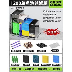 老渔匠水循环过滤系统锦鲤鱼池过滤过滤器室外庭院外置净水箱