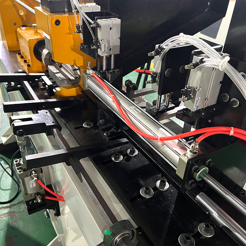 全自动上料缩管机不锈钢胀管机多筋单头缩管机镦工位机管端成型机