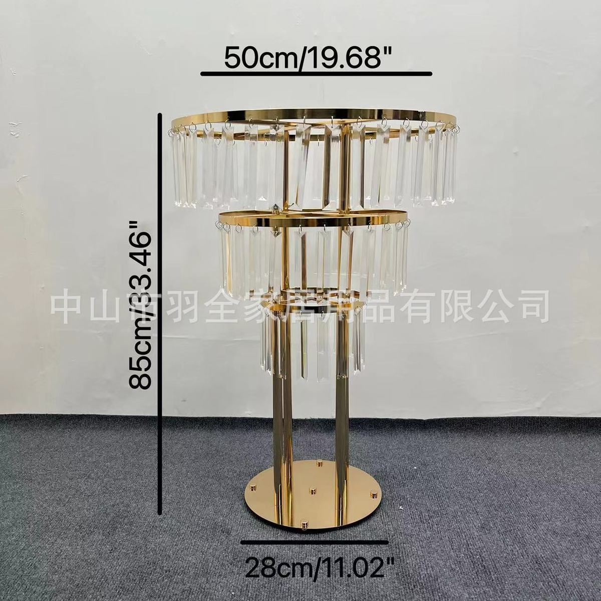 婚庆多层亚克力水晶路引布置酒店婚礼主桌花架场地花架路引道具