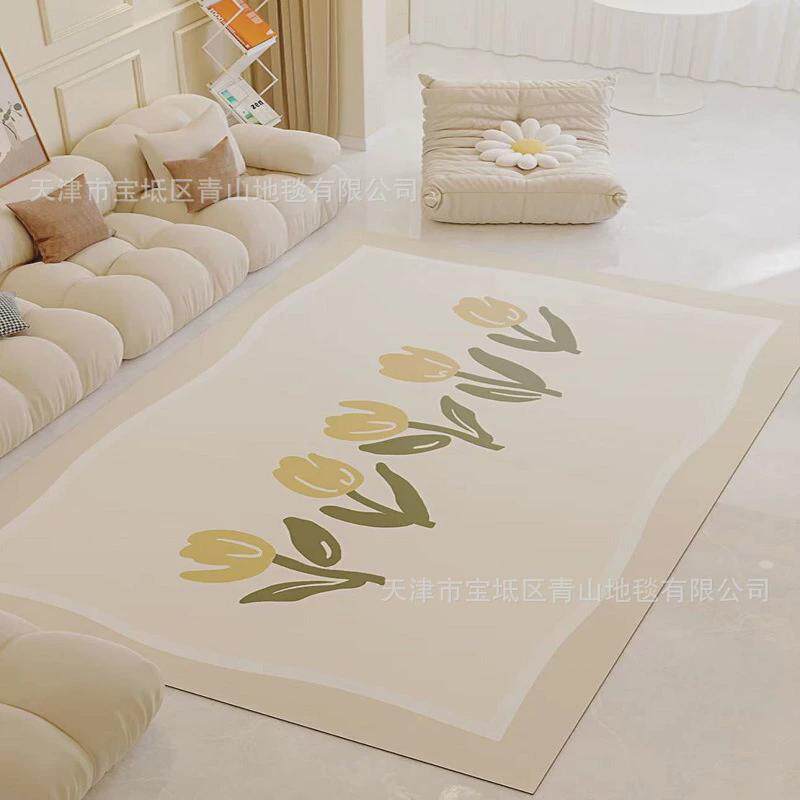 超大客厅pvc地垫地毯高级轻奢ins风2023新款家用皮革垫子静音防滑