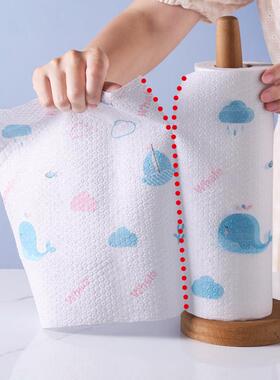 tuf4妙懒人加厚然洗碗抹布干湿两用家务清洁厨房用纸一次性擦脚巾