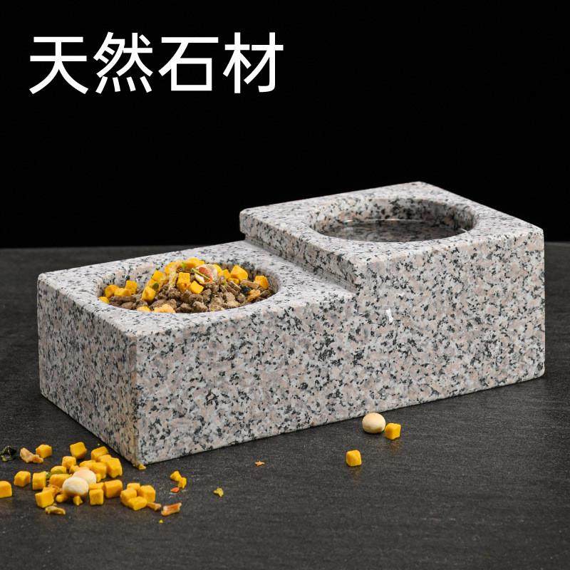 石头狗盆狗碗猫碗双碗自动饮水食盆狗狗猫咪碗水碗防打翻饭盆宠物,宠物/宠物食品及用品,更多日用品,淘宝优惠券,粉丝福利购,淘宝优惠卷