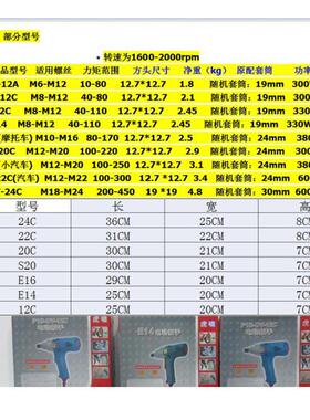 电动冲击扳手pib-dv-24c正反转虎啸/螺栓拆卸扭力电扳手m18-m24