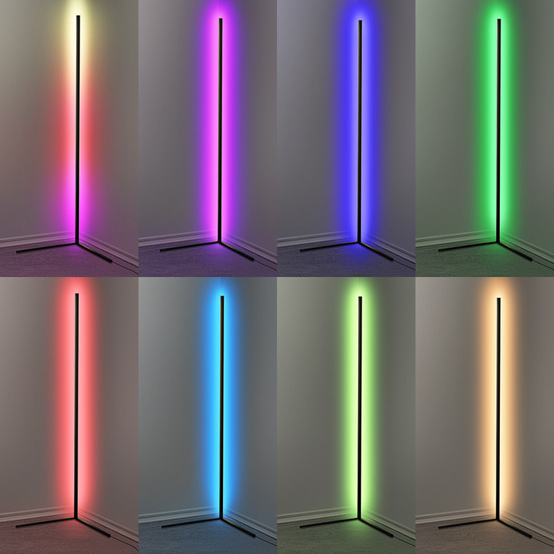现代直播补光灯LED炫彩RGB落地灯客厅卧室墙角简约幻彩氛围灯