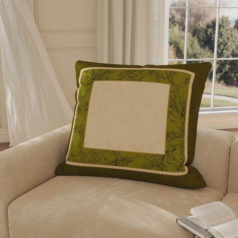 美式客厅沙发靠垫抱枕套罩正方形大号靠枕床头大靠背可拆洗60x60