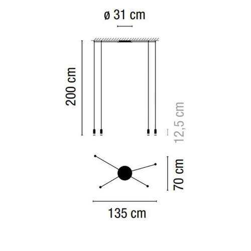 北欧几何线条吊线灯创意个性现代艺术灯客厅餐厅楼梯几何线条吊灯