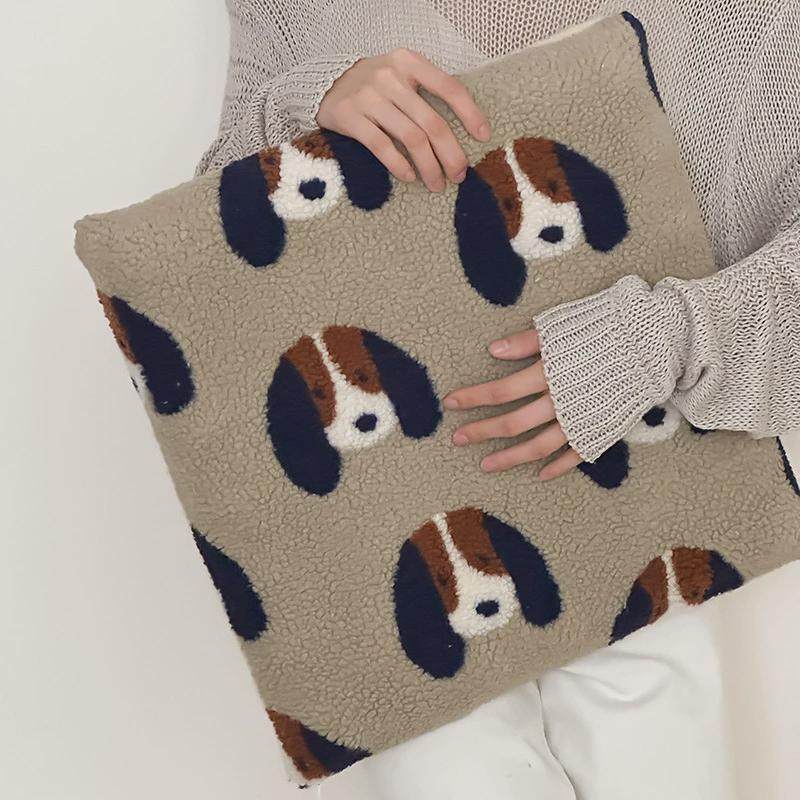 ins卡通小狗樱桃记忆棉慢回弹坐垫圈圈绒羊卷妮方形办公室椅垫子,居家布艺,椅垫,淘宝优惠券,粉丝福利购,淘宝优惠卷