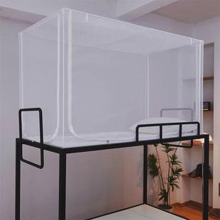 上下铺通用寝室年简约白色防蚊罩 学生宿舍蚊帐单人2024拉链新款