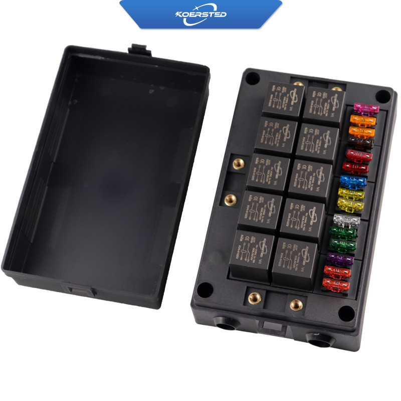 koersted15路汽车保险盒通用车型12v/24v改装加装可按需定制