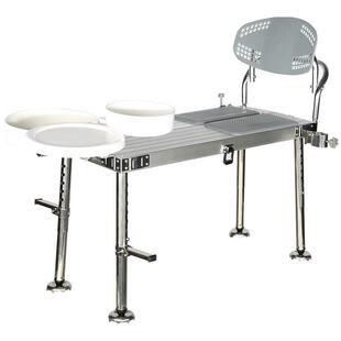 连球迷你小号钓台户外折叠式铝合金便携多功能钓台 lq-120/lq-112