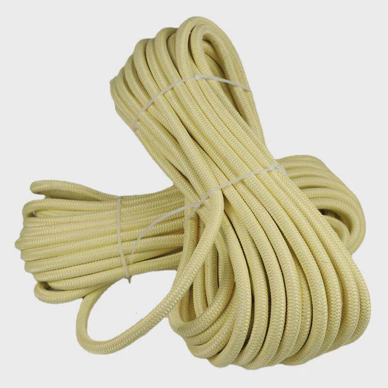 凯夫拉编织绳纤维强拉力耐高温绝缘矿用绳高空防护吊装牵引芳纶绳