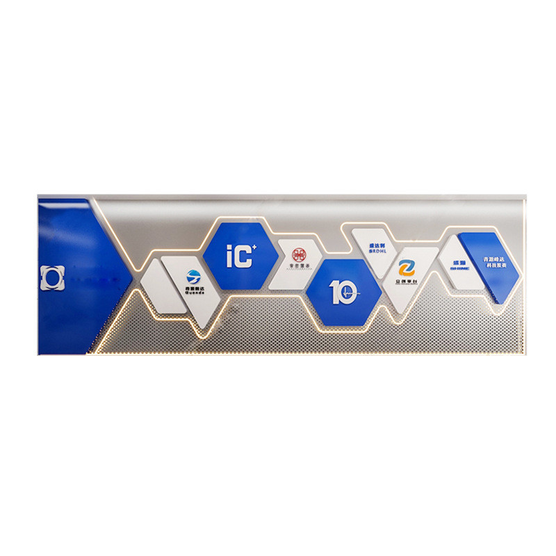 定制公司企业文化背景墙宣传logo墙pvc广告字亚克力展板文化墙图片