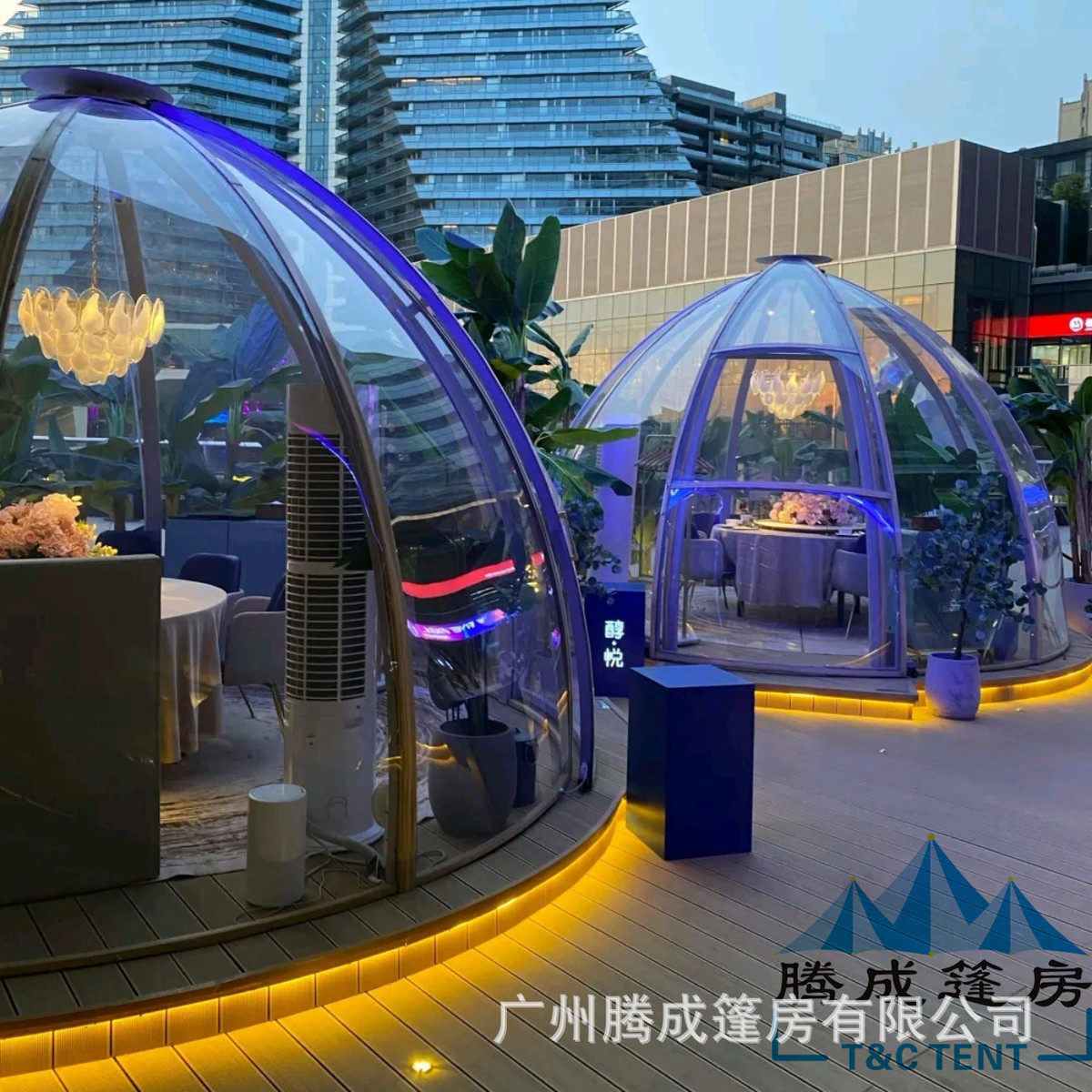 新品半圆型民宿透明pc星空房玻璃网红泡泡屋球形帐篷酒店户外野营