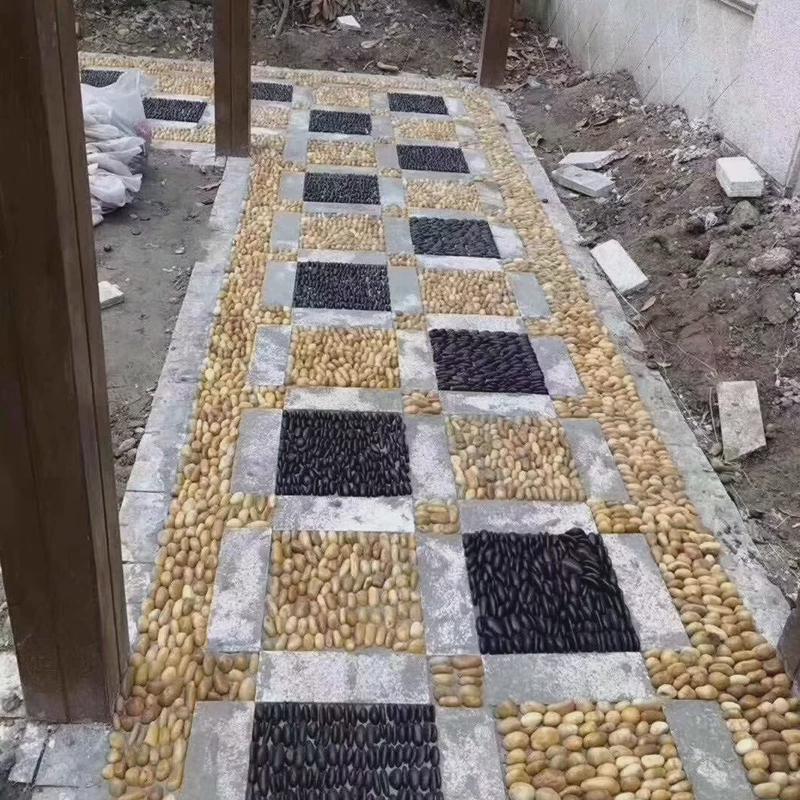 南京雨花石白色鹅卵石抛光公园水池广场施工布景园林铺路庭院石头