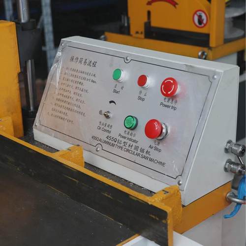 厂家供应455设备铝切机方圆管铜铝型材切断半自动金属加工切割机