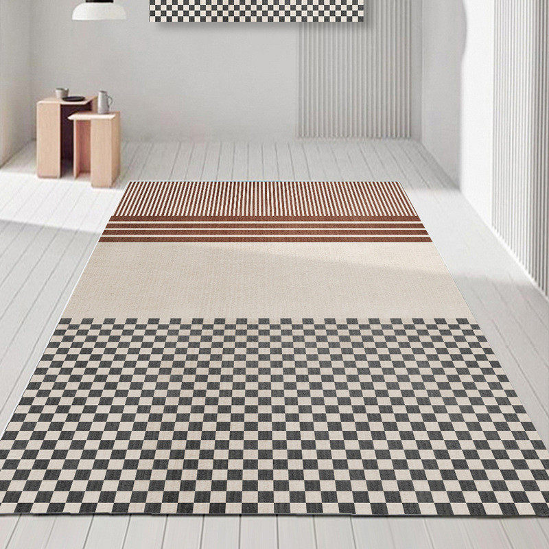 摩洛哥复古棋盘格地毯客厅轻奢沙发茶几垫加厚羊绒撸猫感卧室地毯,居家布艺,地毯,淘宝优惠券,粉丝福利购,淘宝优惠卷