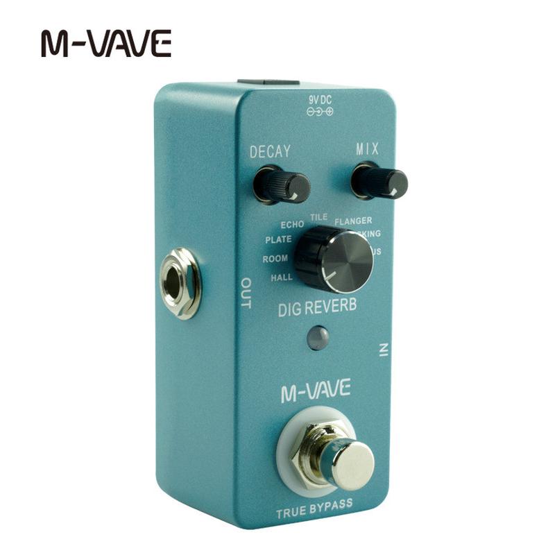 M-VAVE混响单块效果器电吉他木吉他指弹GUITARDIGREVERB多模式