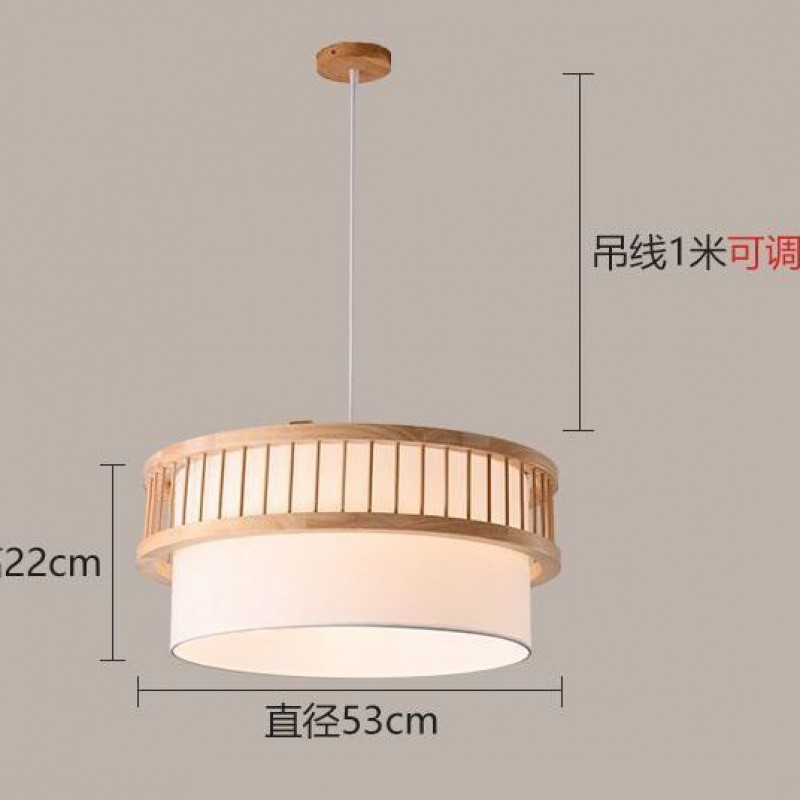 卧室吸顶灯日式原木吊灯简约家用客厅氛围餐饮创意民宿中式吸顶灯