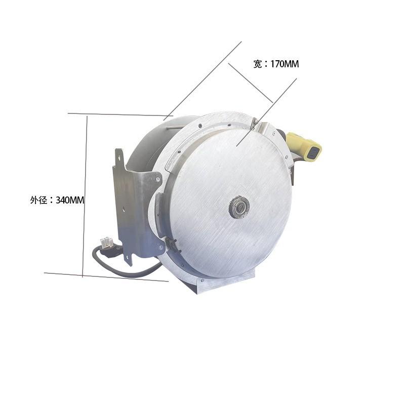 旭晟30-50米自动卷线盘不锈钢支架远距离户外自动收线器