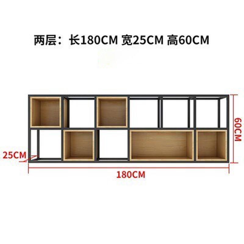 工业风铁艺墙上置物架书架多层实木墙面壁挂餐厅装饰loft储物架子